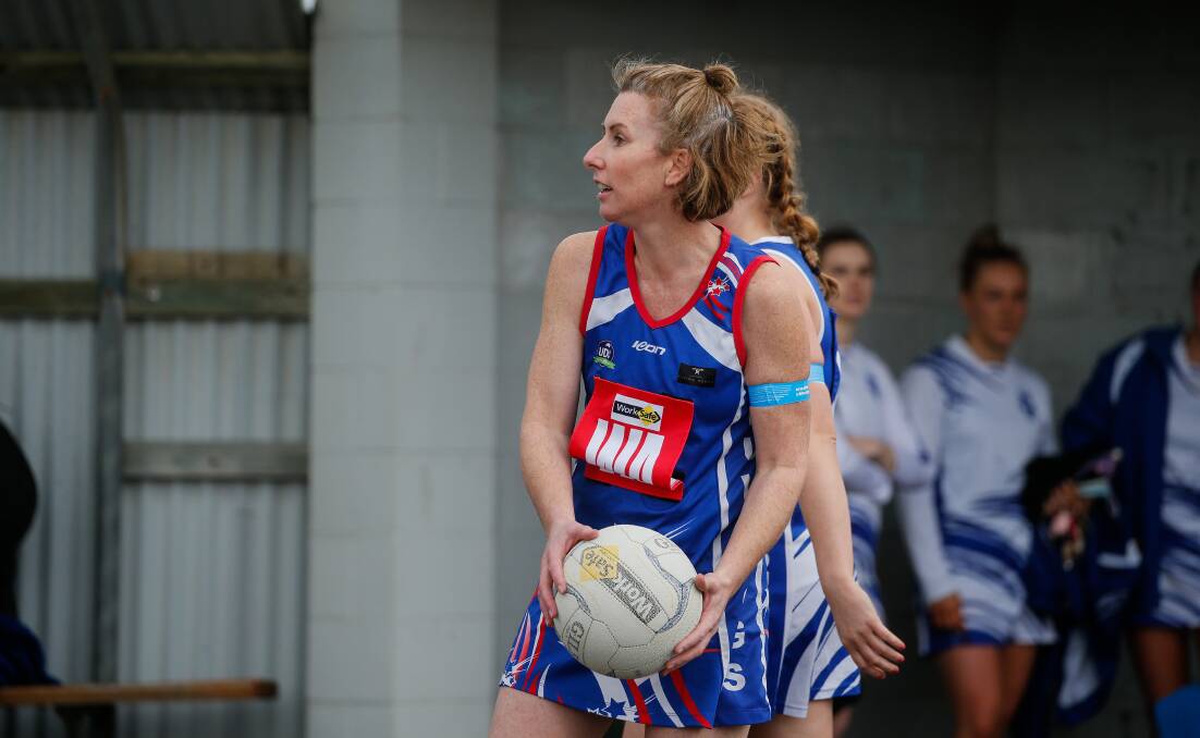 MENTOR: Panmure's Josie Ellerton during the Russells Creek versus Panmure round 18 A grade game. Picture: Anthony Brady 