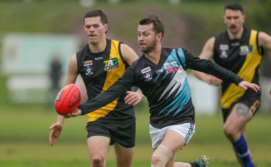 Outstanding game: Kolora-Noorat's Scott Judd was his team's best and also leading goal-kicker with four majors on Saturday against Merrivale. Picture: Chris Doheny 