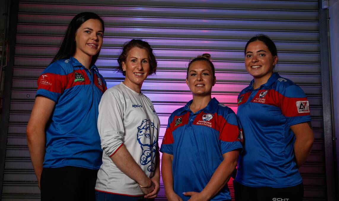 On board: Panmure recruit Jess Rohan, new coach Josie Ellerton and signings Lisa Pender and Abby Sheehan are eyeing season 2021. All three players switched from South Rovers.