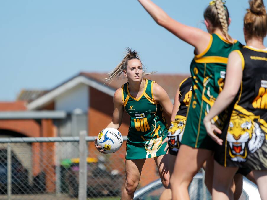 Playing well: Jemmah Lynch featured in Old Collegians' best against Dennington. Picture: Anthony Brady 