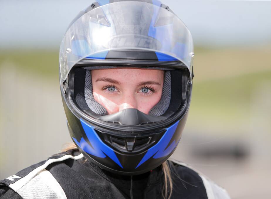 GAINING EXPERIENCES: Warrnambool Kart Club's Maddie Cook has been a big contributor off the track but she is now getting behind the wheel more and more. Picture: Anthony Brady 