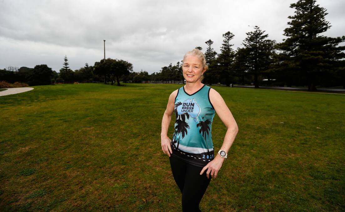 A FAVOURITE SPOT: Alison Hovey at the Warrnambool parkrun start point. Picture: Anthony Brady 