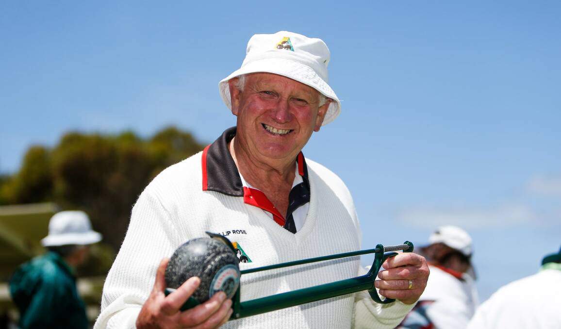 Here to help: Dennington Bowls Club vice-president Phillip Ross. He's overseeing the club's new buddy program. Picture: Anthony Brady 