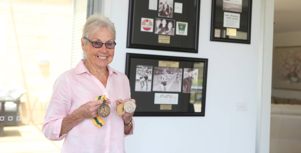 Keen observer: Port Fairy resident Judy Pollock won bronze for Australia at the 1964 Olympics. She is excited to watch the track and field events at this year's Olympics.