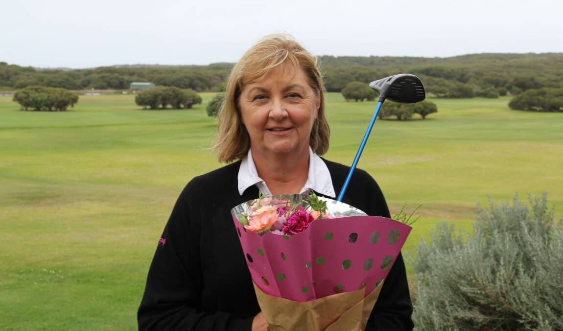Achievement: Cobden's Debbie Rix won the Warrnambool Golf Club women's championship for the first time on Wednesday. Picture: Brian Allen