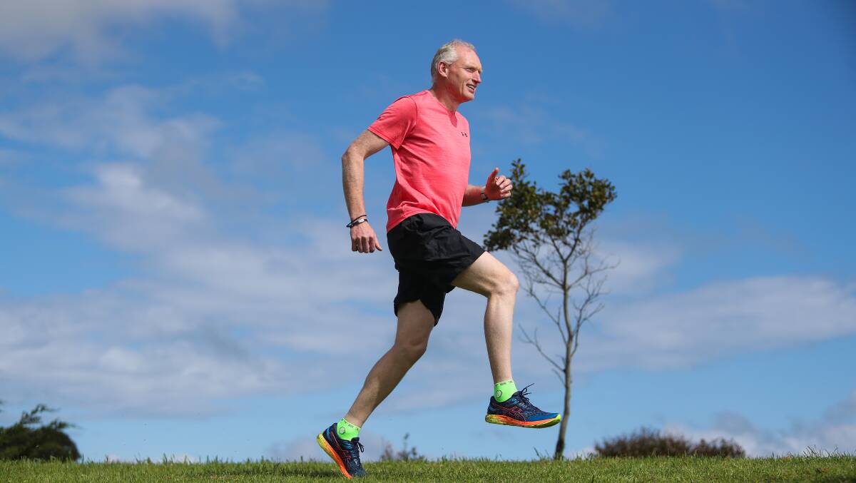 Flexible: Warrnambool marathon runner Craig Bramley is continuing to train despite being in limbo about his major event. Picture: Morgan Hancock 