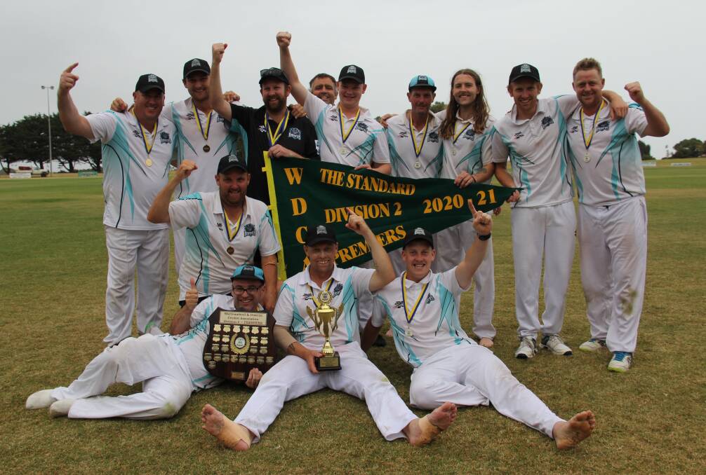 Premiers: Northern Raiders' division two team won the club's inaugural senior men's cricket flag in the WDCA on Sunday. Picture: Brian Allen