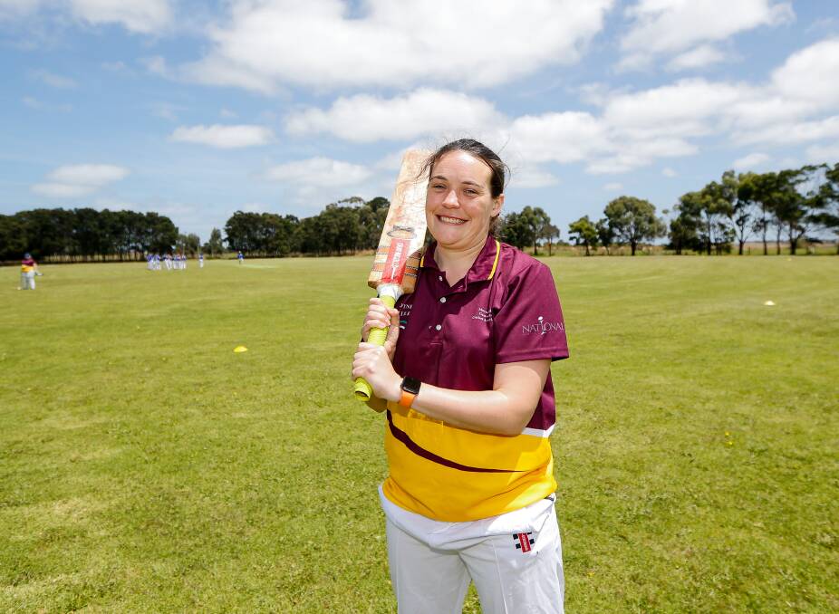 Love of the game: Grassmere Cricket Association's Caitlin Kavanagh is enjoying the inaugural WDCA women's season. Picture: Anthony Brady