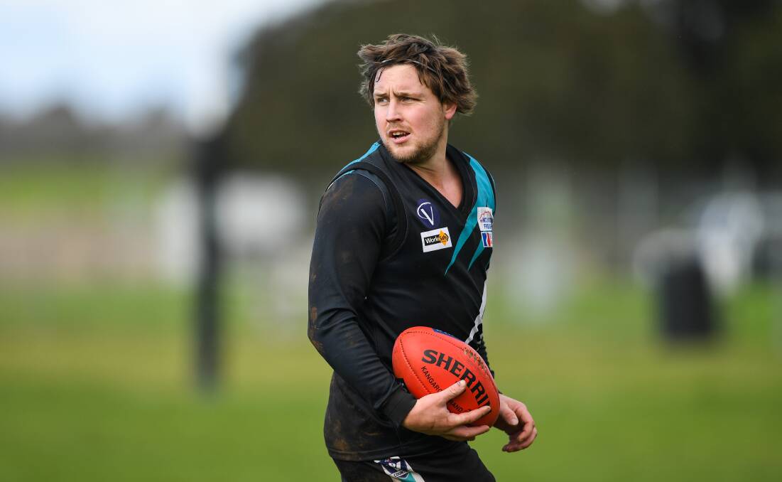 Star player: Kolora-Noorat's Mark Clissold kicked some thrilling goals in 2019. Picture: Morgan Hancock