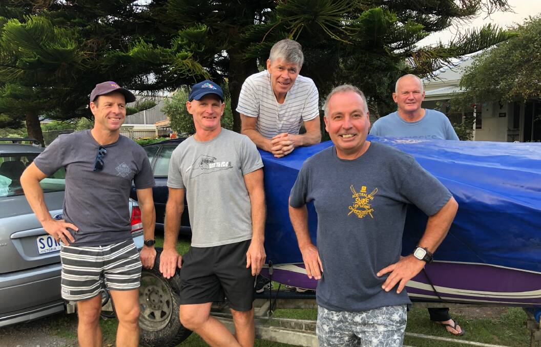 Adventure: The Shearwaters are representing Port Fairy Surf Lifesaving Club in the Australian Surf Rowers League on Friday. Picture: PFSLSC Facebook