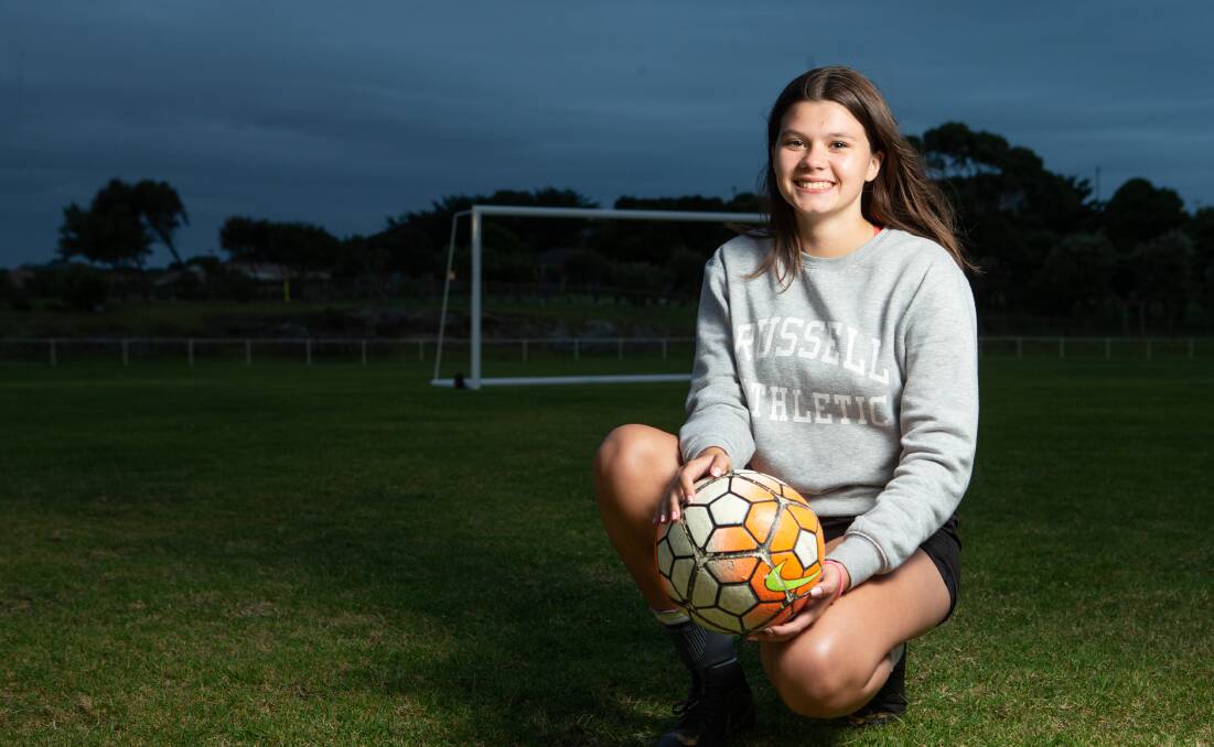 GREAT OPPORTUNITY: South West Victorian Football Association's Caitlin Williams will play for the under 16 girls' team this weekend. Picture: Chris Doheny 