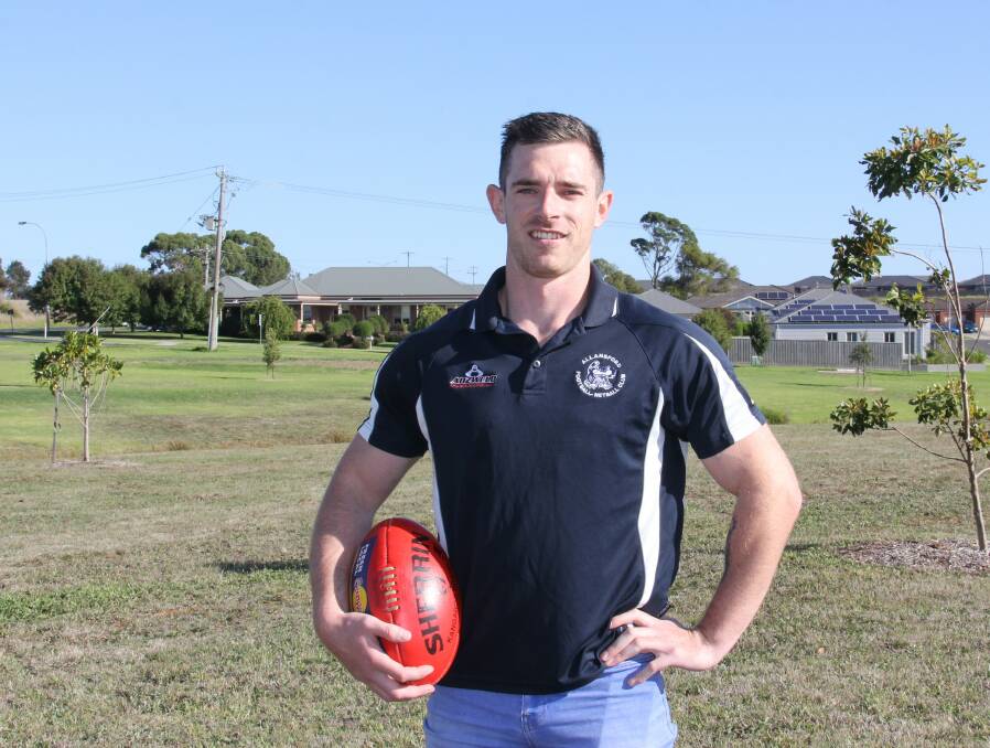 Return: Jarrah Langdon, 27, has switched to Warrnambool and District league club Allansford for this season. Picture: Brian Allen