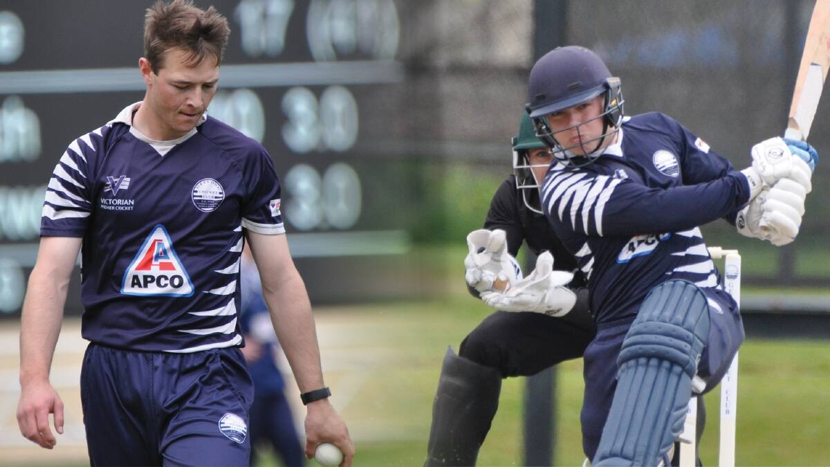 Exciting duo: Brody Couch and Tommy Jackson are making waves for Geelong in the Victorian Premier Cricket top division. 
