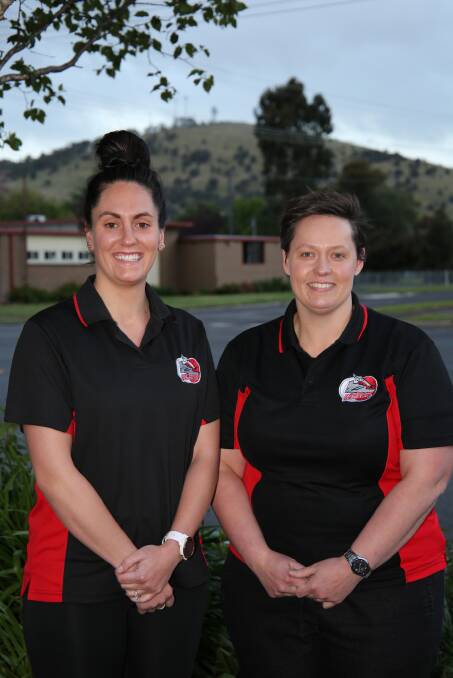 Team: Penshurst new A grade netball coach Michayla McRae and B grade coach Jess Roll. Picture: Tracey Kruger