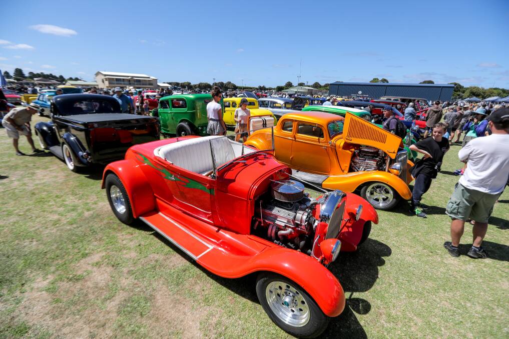 Back in town: The 38th Port Fairy Rod Run is on this weekend with thousands of people expected to attend the show and shine at Southcombe Park on Sunday. 