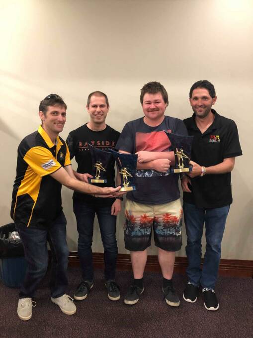 All class: Best singles players for the Warrnambool 8-Ball Association's two seasons this year. Laurie Mahony, Jamie Keane, Jethro Serle and Jason Camelleri. 