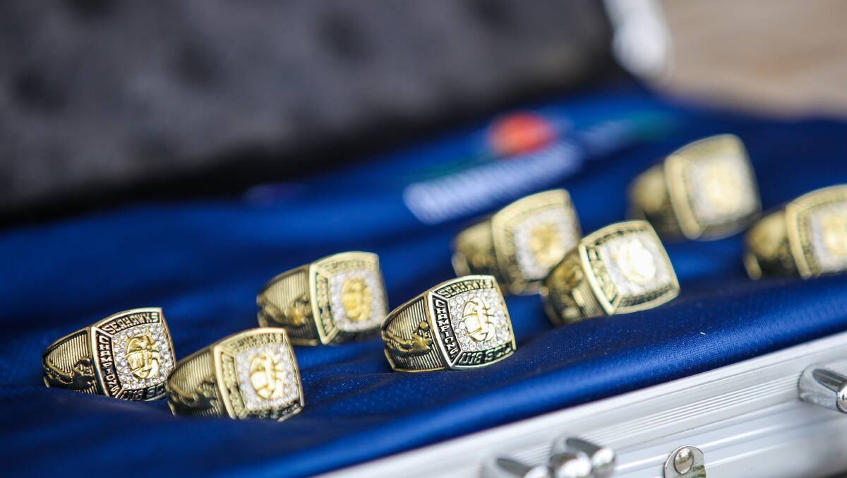 Cool prize: NBA-style championship rings are the reward for the under 18s Seahawks Championship League victors. 