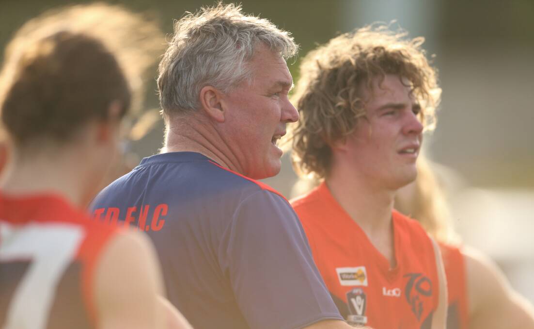 Keen to see out season: Timboon Demons coach Dennis Hobbs is hopeful his team will get more games this season following the snap lockdown. Picture: Chris Doheny