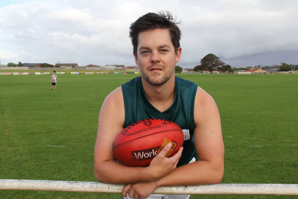 Recruit: Old Collegians' Michael Pritchard, 25, is raring to go for his team's Good Friday match with Merrivale. Picture: Brian Allen