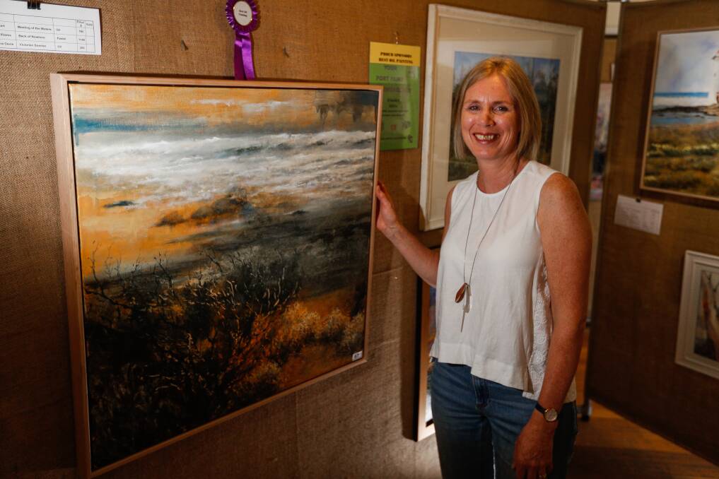 Artist: Best painting and best oil painting winner Judy Rauert. Picture: Morgan Hancock
