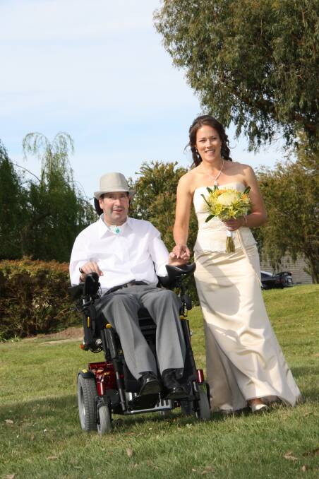 Colin Gray was able to take his daughter, Robyn, down the aisle on her wedding day 11 months after his accident.