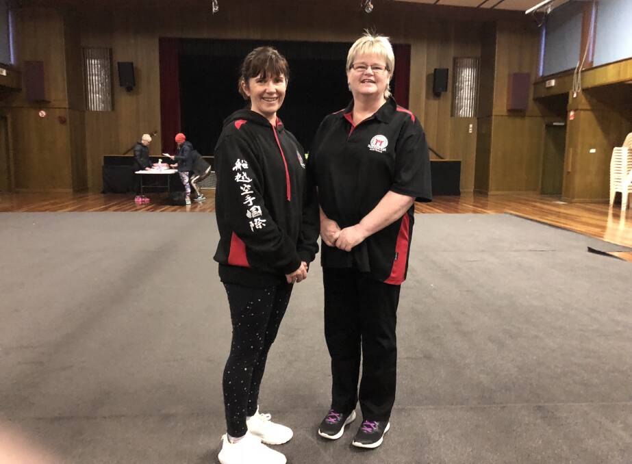 TEACHERS: Jill Cole and Wendy Delaney hosted a self-defence class in Terang with more than 30 women registering. 