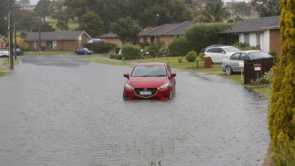 CAUTION: Warrnambool SES has urged drivers have been urged to take care and don't risk driving through floodwater. Picture: Morgan Hancock