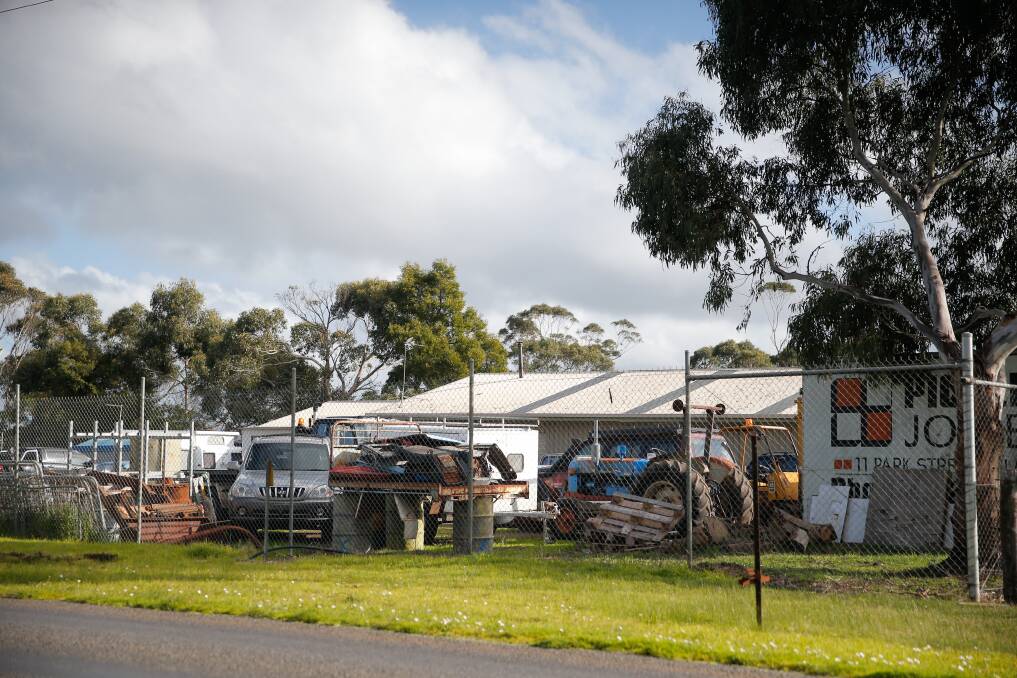 BACK AGAIN: The Cobden mechanic's site, pictured in July last year, is back on Corangamite Shire's agenda. Picture: Mark Witte