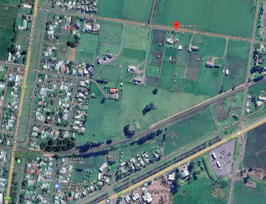The draft plan is made up of 18 hectares of land off McCrae Street in Terang.
