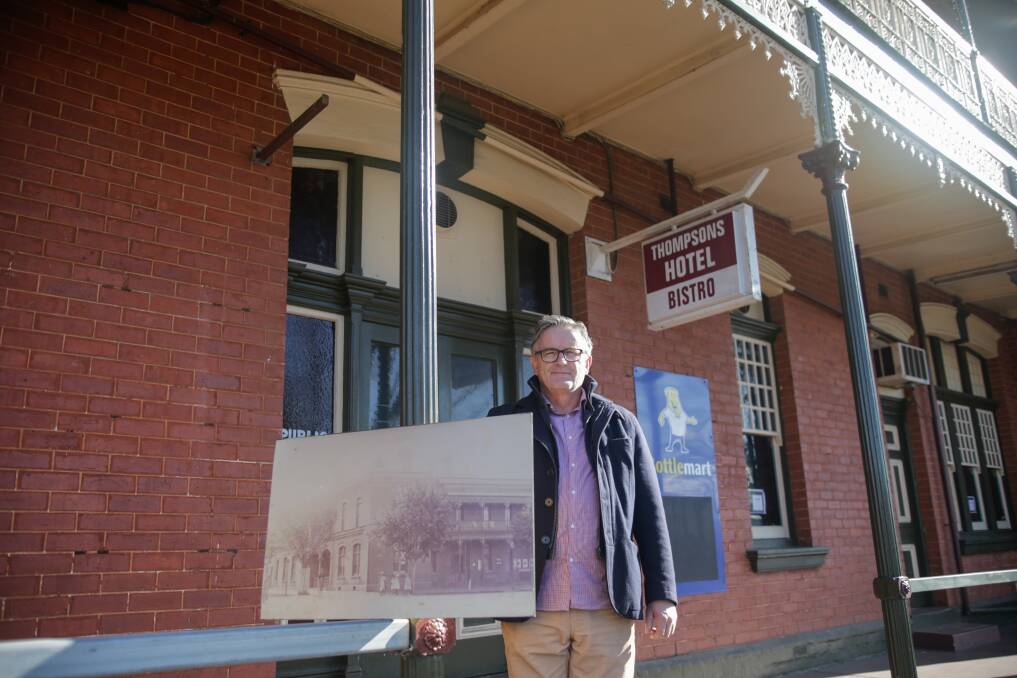 WELCOME: Thompson's Hotel manager Paul Sullivan is ready to welcome Cobden and district residents back to the 116-year-old pub. Picture Mark Witte