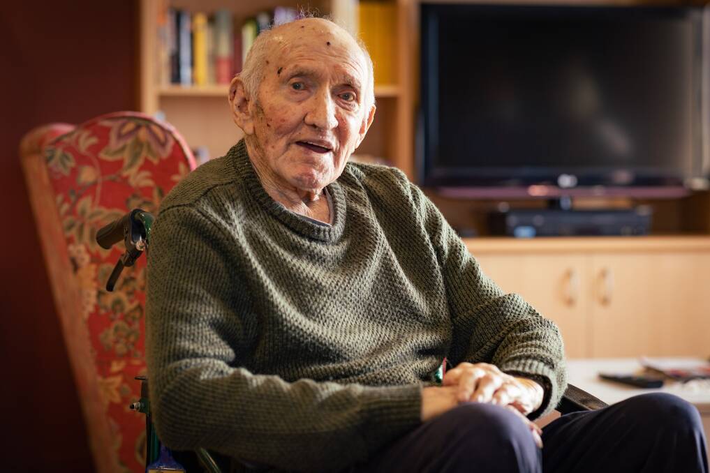 Keith Keilar, 103, says his regular exercise keeps him fit and healthy. Picture by Sean McKenna