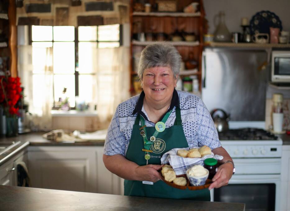 DELICIOUS: CWA South West group president Pam Andrew shares her tips for making Royal Melbourne Show quality scones. Picture: Morgan Hancock
