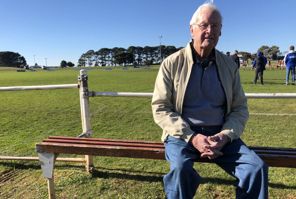 COMMITMENT: Colin Hetherington has been part of South Rovers Football Netball Club for more than 60 years. In his time there he has been a player, president, orange cutter and time keeper.
