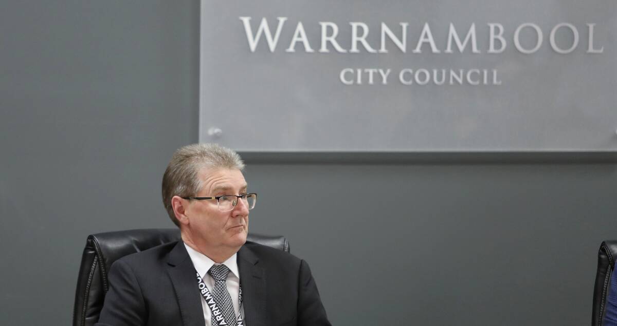 GONE: Warrnambool City Council voted 4-3 to sack CEO Peter Schneider on Monday night. 