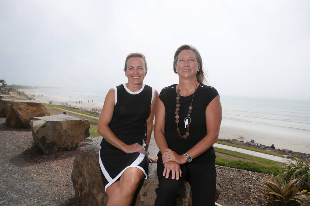 BOOM TIME: Nicole Dwyer from Stockdale and Leggo, and Di MacKirdy from Robertsons Real Estate say Port Fairy has seen an incredible turn over of property sales in the past 18 months.