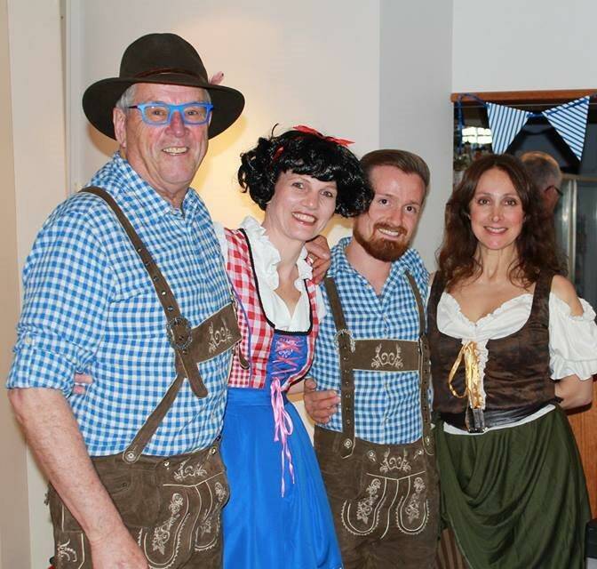 FUN TIME: John Moloney, Rebecca McAuliffe, Julian Widera and Marina Deppeler enjoyed last year's inaugural Oktoberfest in Port Campbell with organisers gearing up for another successful event.