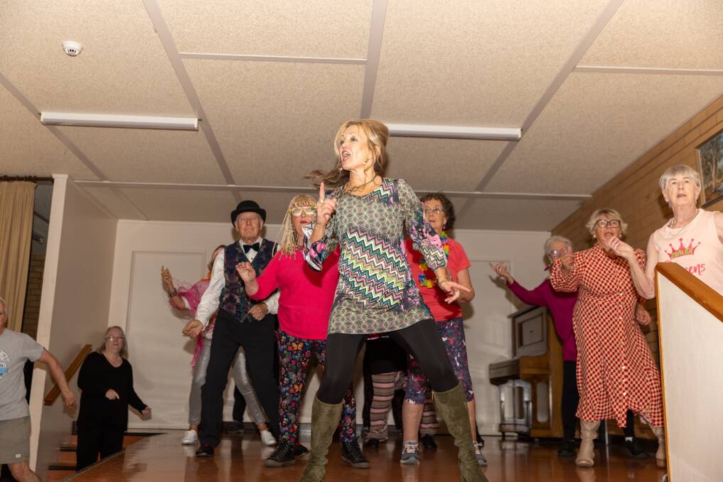 Michelle Steere leads dancers at the Archie Graham Centre. Picture by Eddie Guerreo