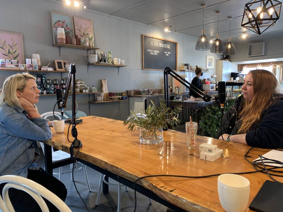 NEW: Podcaster Chelsea Wilkinson interviews Corangamite Shire Councillor Jo Beard for the first episode. Picture: Supplied