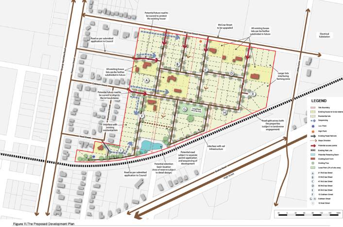The draft plan would include 150 blocks for residential housing in Terang.
