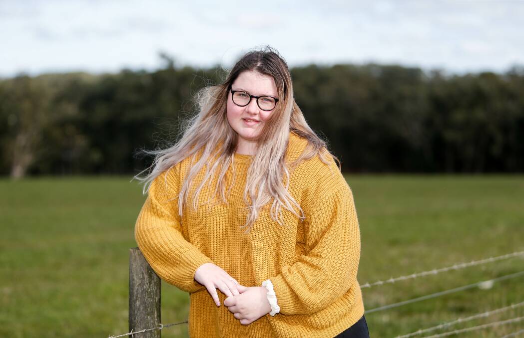 BRAVE: Timboon's Sammie Buck has urged people who are struggling with their mental health to seek help. Picture: Anthony Brady