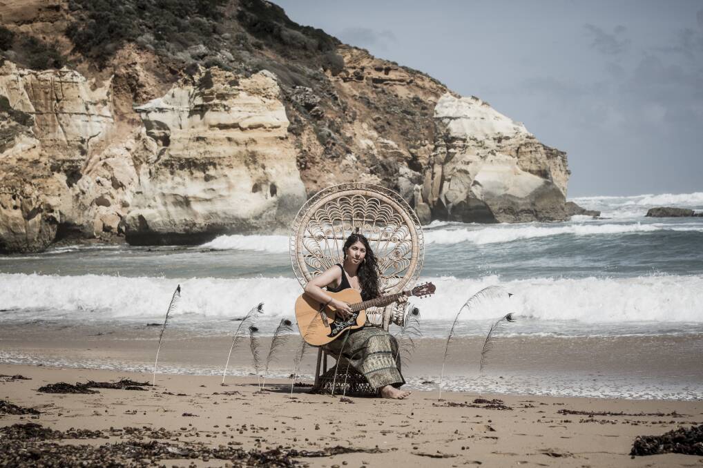 BEACH VIBES: South-west singer-songwriter Jessica Skye will perform at the Timboon Hotel on Saturday night and is hoping to have an EP out early next year.