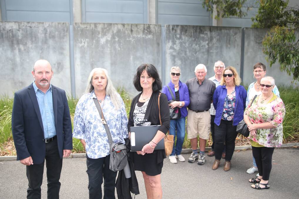 FIGHT GOES ON: (Pictured front) Gary Matuschka, Amy Saunders and Lesley Yuill, and other community members are opposed to a planned abalone farm near Portland. Picture: Mark Witte 