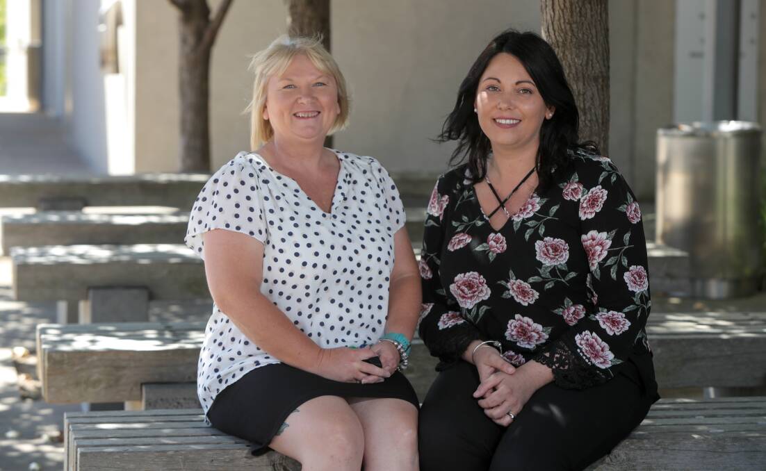 SUPPORT: Court Integrated Services Program case worker Kerrie Neave with team leader Emma Kennedy work to support accused people get their lives back on track. Picture: Rob Gunstone
