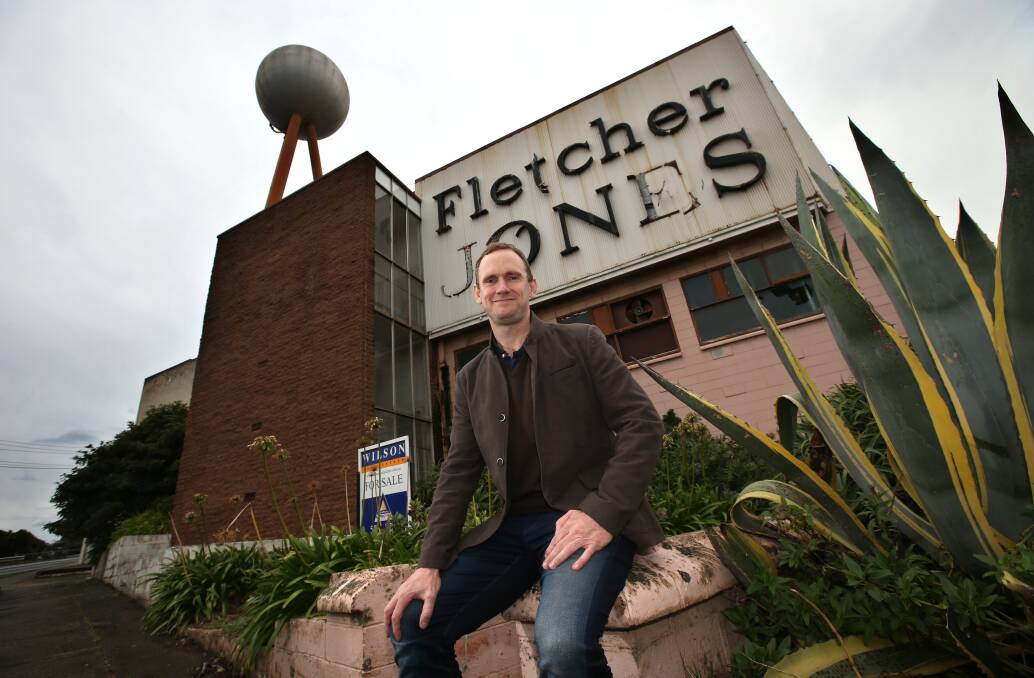 Grand plans: Dean Montgomery at the Fletcher Jones site when he purchased it in 2014.