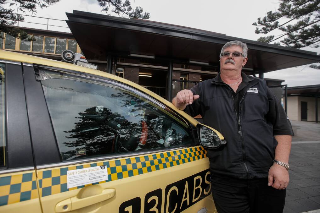 Service: 13CABS Warrnambool driver Jamie Woodbridge at the Gilles Street taxi rank.The company wants the secure taxi rank to be reinstated on weekends.