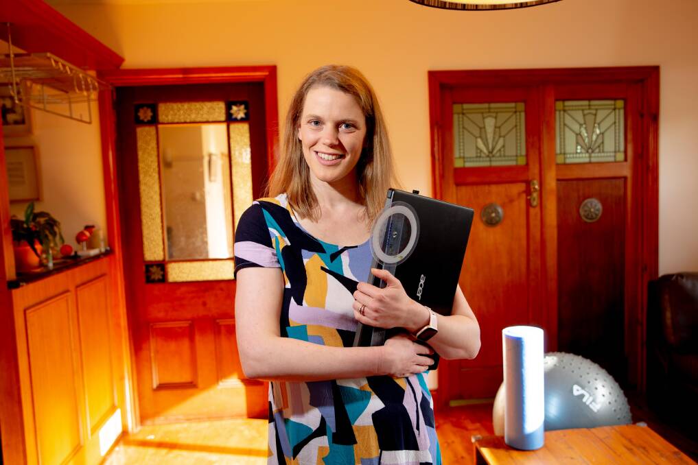 Helping hand: Eloise Simpson has launched an Australian-first telehealth clinic employing physiotherapists from across the nation to help beat shortages in rural and regional Australia. Picture: Chris Doheny