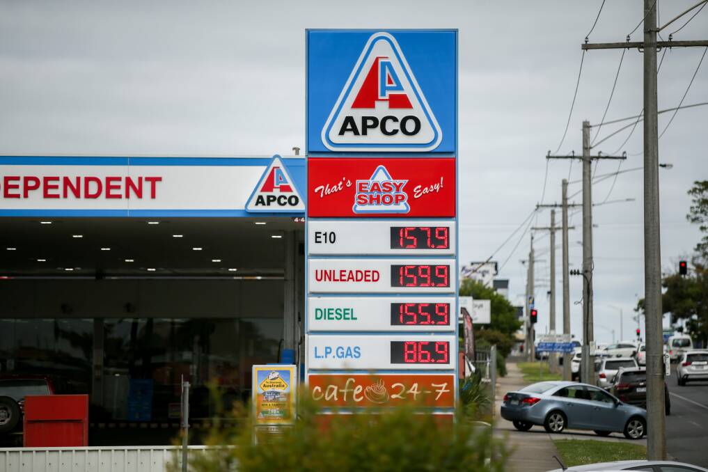 Fill up: Prices for unleaded fuel in Warrnambool on Wednesday were around 159.9 cents per litre. There is no sign of when things will improve, with one outlet owner saying prices could get worse before they get better. Picture: Chris Doheny