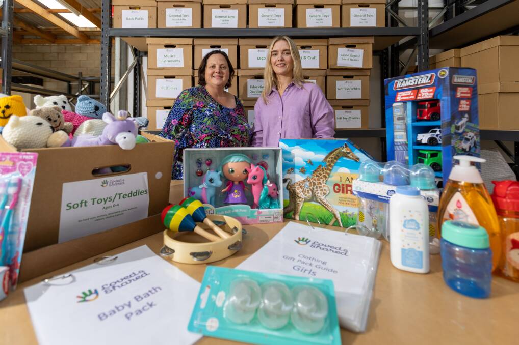 Loved & Shared board chair Felicity Melican and executive officer Jaimee Millar are part of a new charity which collects and re-homes children's items in excellent condition to south-west families. Picture by Eddie Guerrero