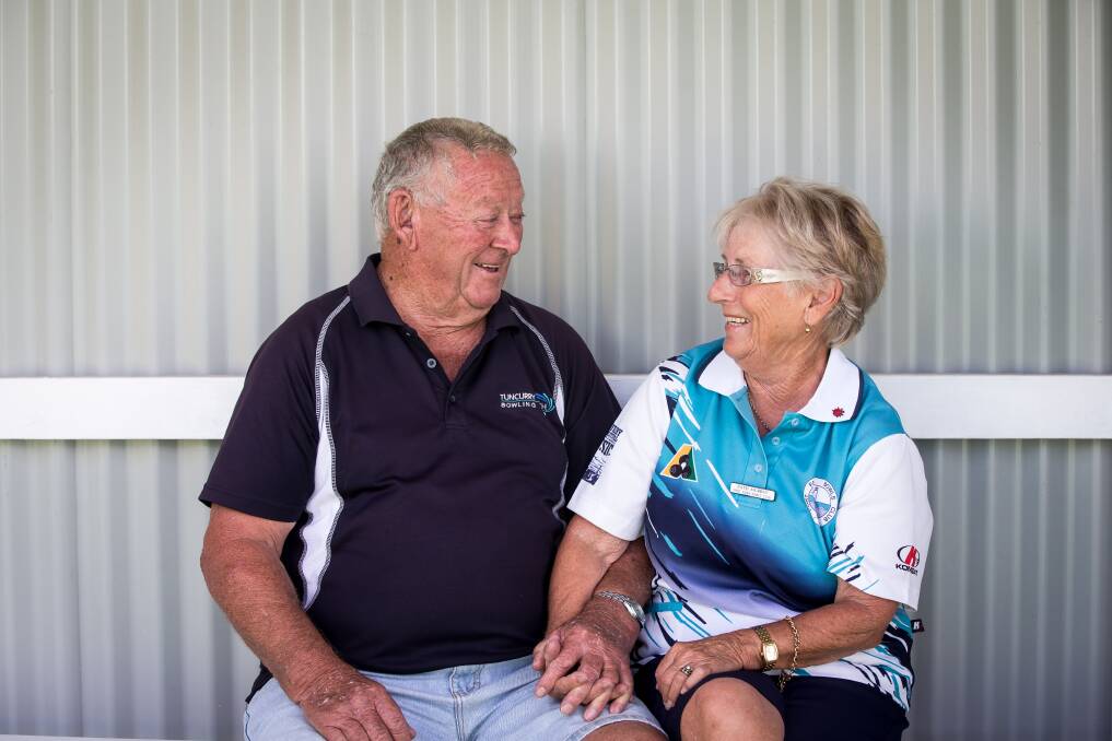Cupid's arrow: Port Fairy couple Jimmy and Patti Murray have been happily married for 55 years. Picture: Christine Ansorge