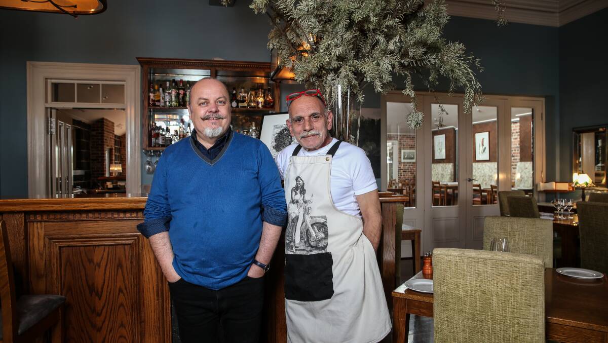 Gathering: L'Edera restaurant owners Ashley Miller and Giovanni De Ceccio will host a long lunch fundraiser and auction at the restaurant to be held on Sunday. Mr De Ceccio hopes to raise $10,000. Picture: Christine Ansorge